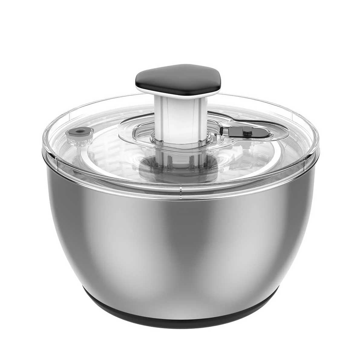 MIU Stainless Steel Salad Spinner Capacity 6L DG988-0.7 White/Black - Image 2