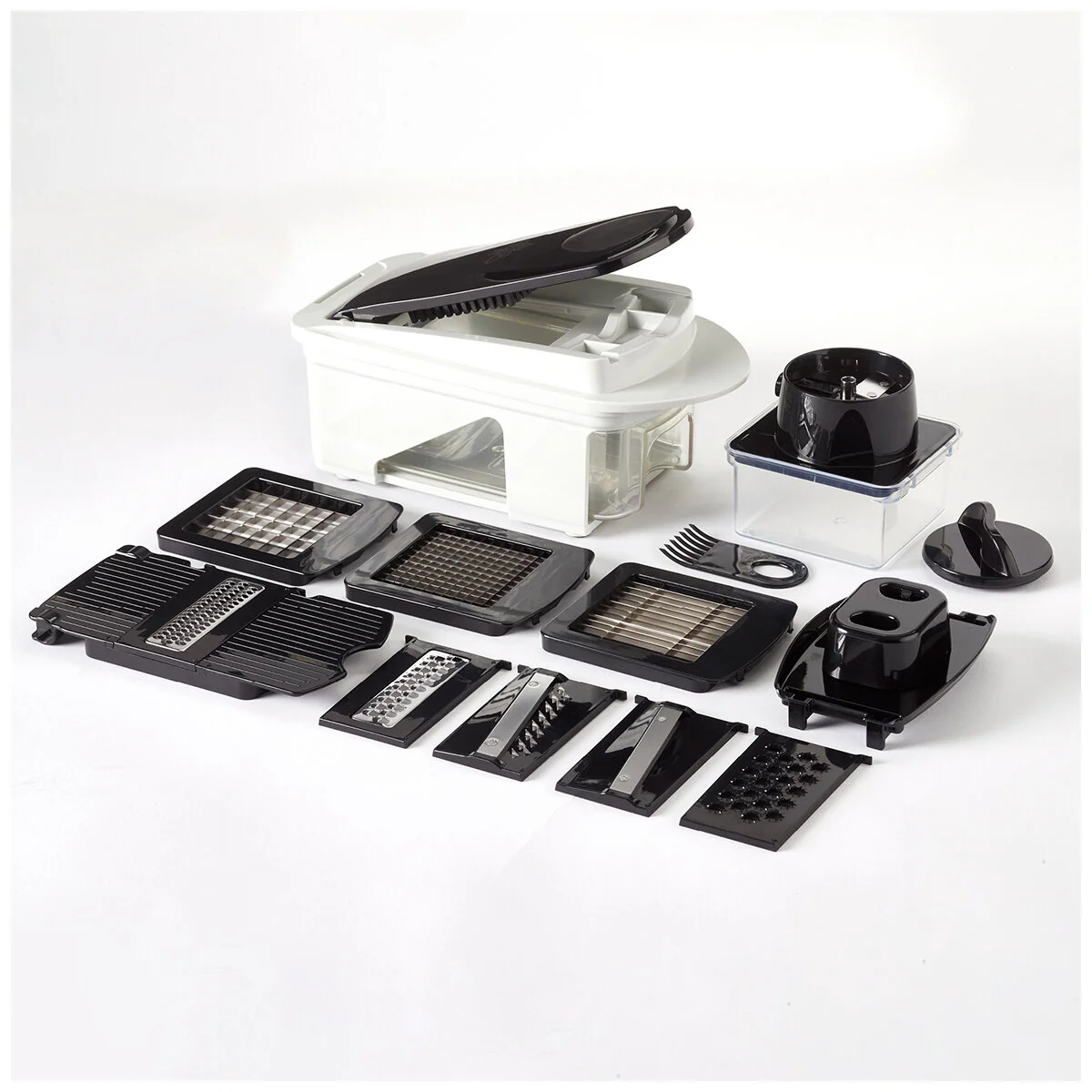 MIU Vegetable Chopper And Slicer 11-Piece Set 1968698 White Black