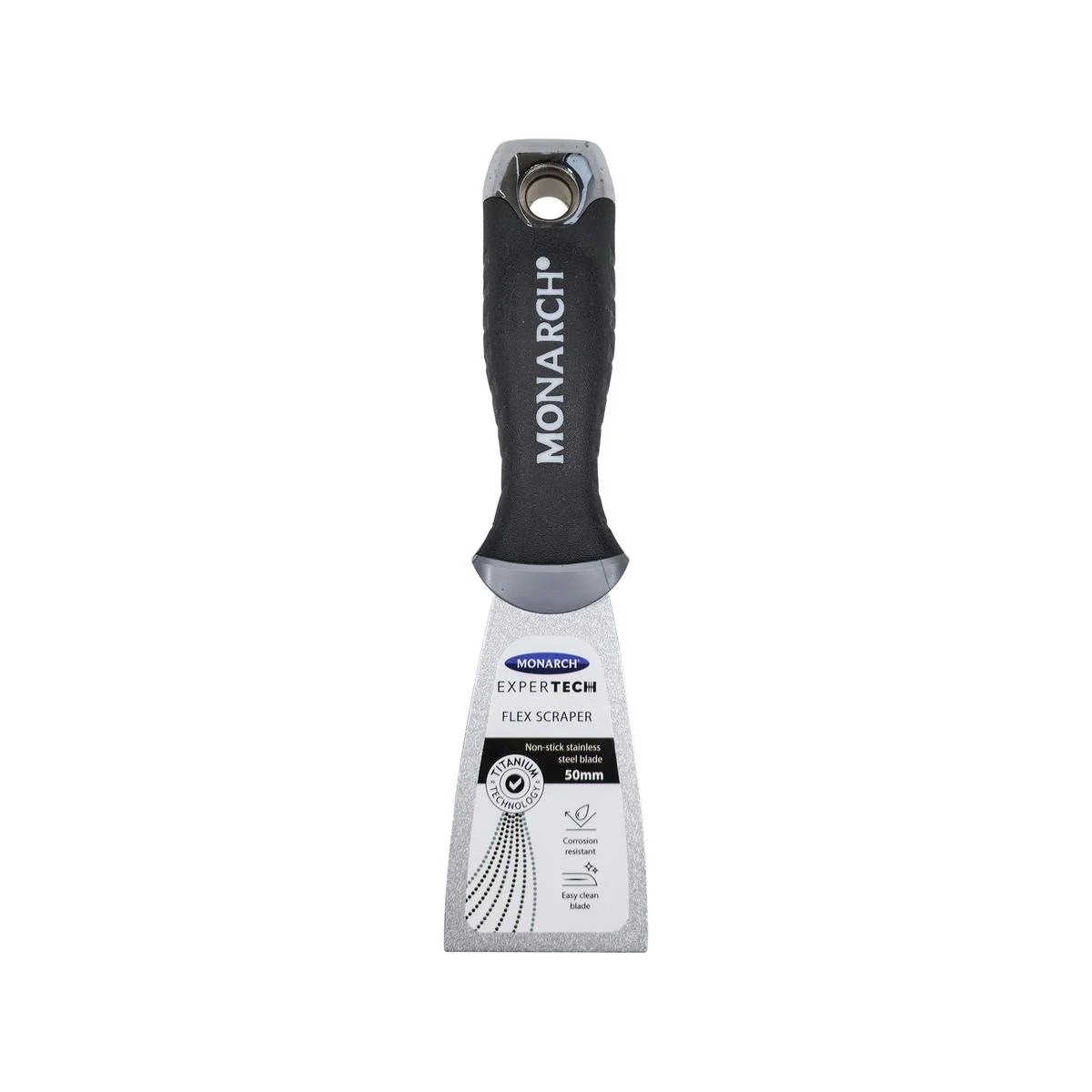 Monarch Expertech Flex Scraper - 50mm - Stainless Steel - Non-Stick