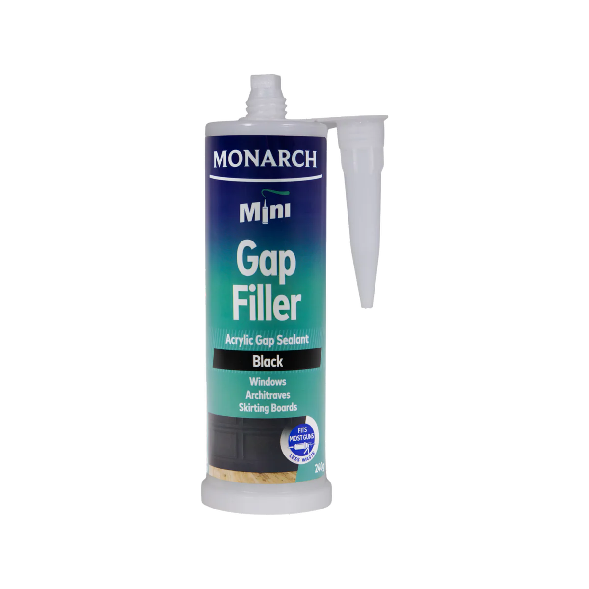 Monarch Mini Gap Filler 240g Black Acrylic Sealant Superior Flexibility