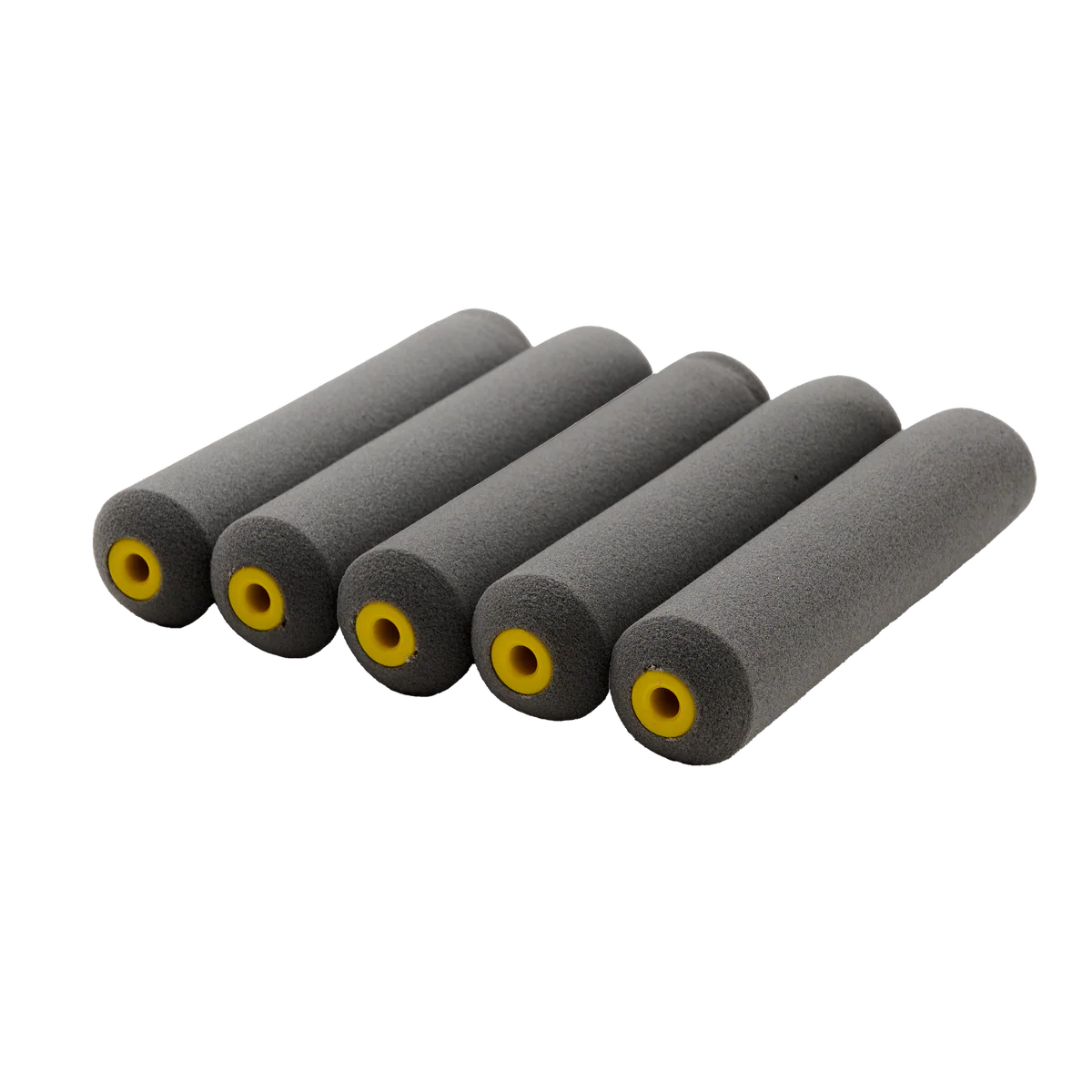 Monarch Mini Rollers - 9mm Nap - High Gloss Finish - 5 Pack - Yellow - 160mm - Image 5