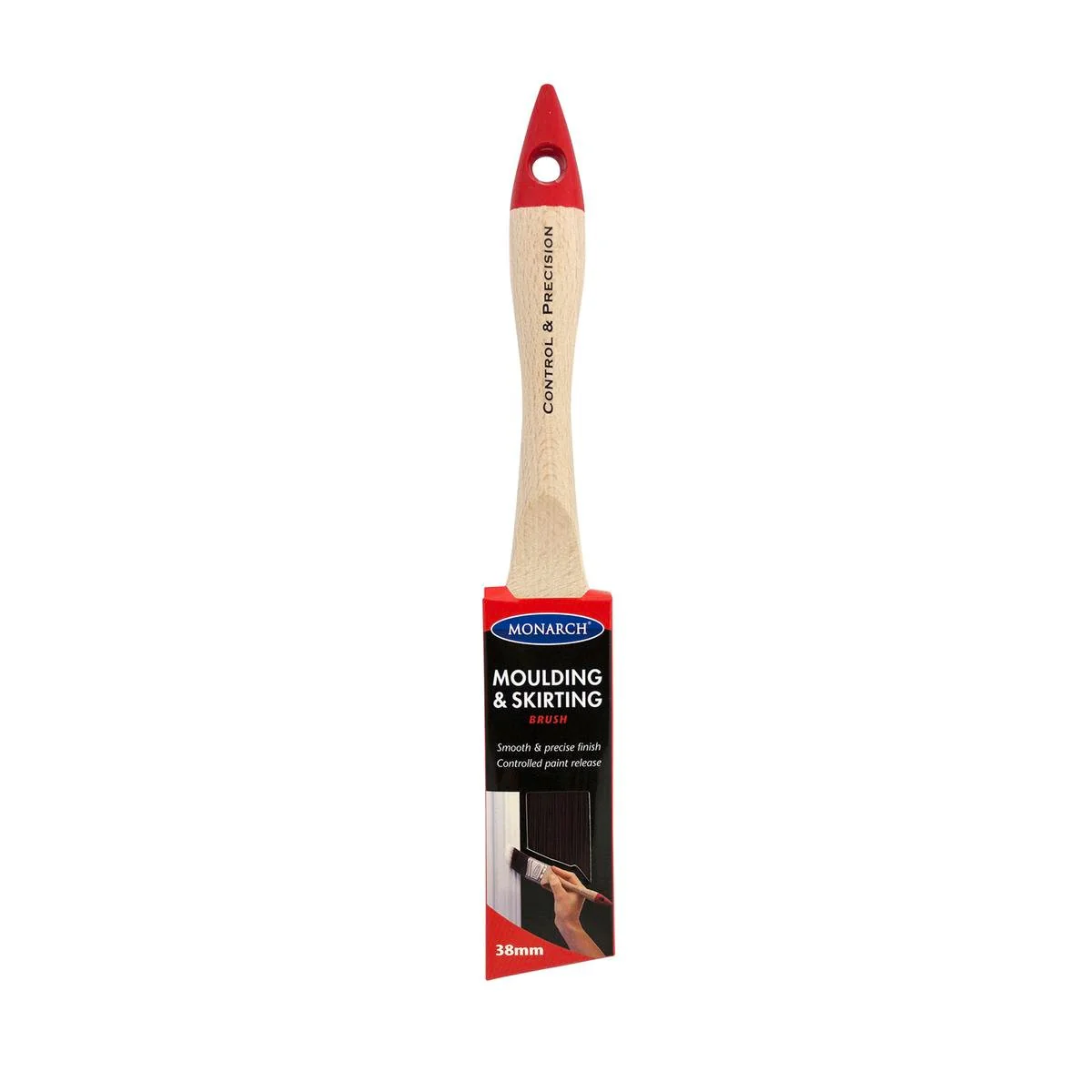 Monarch Moulding & Skirting Paint Brush - 38mm - Synthetic - Ergonomic Handle