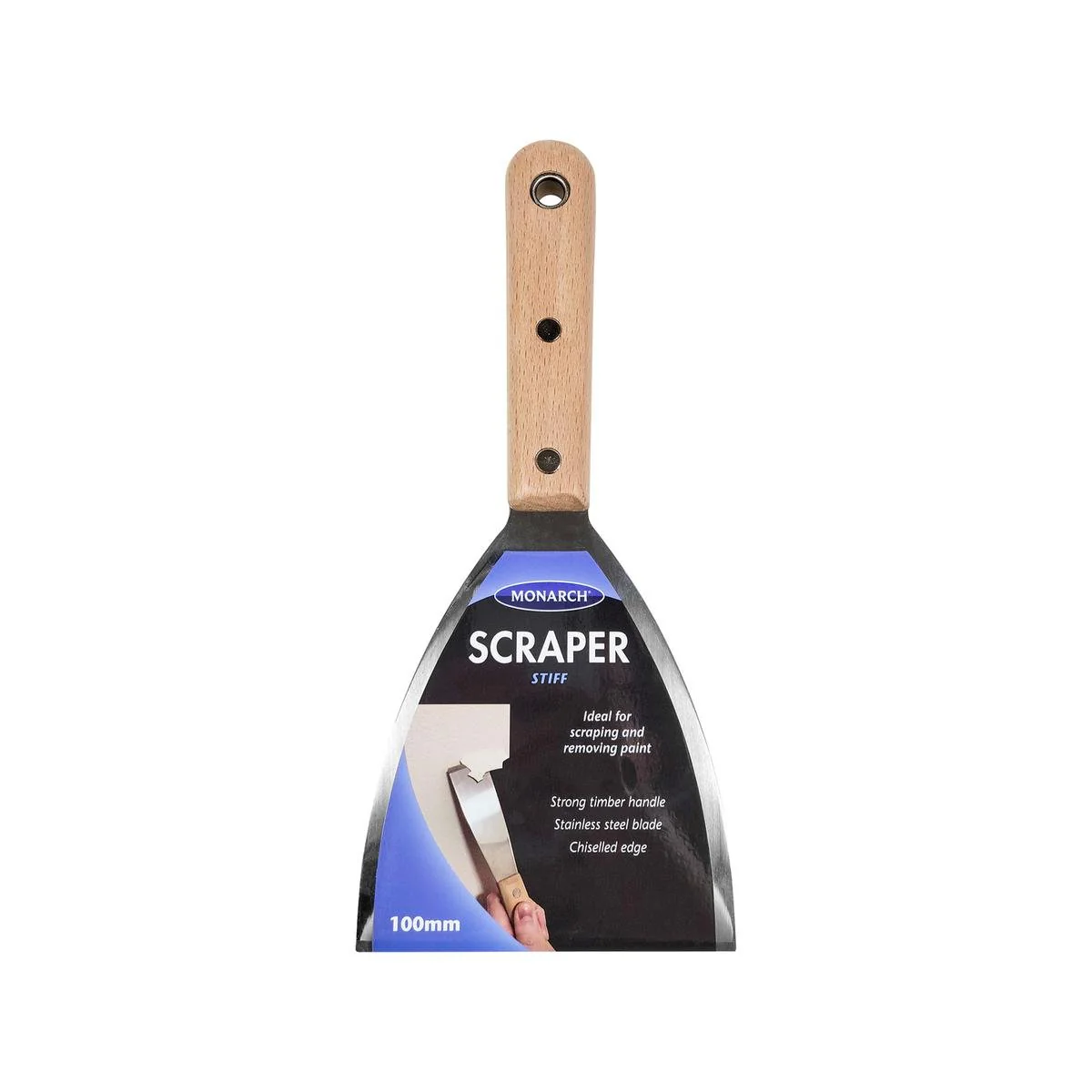 Monarch Scraper - 100mm - Stainless Steel - Heavy Duty