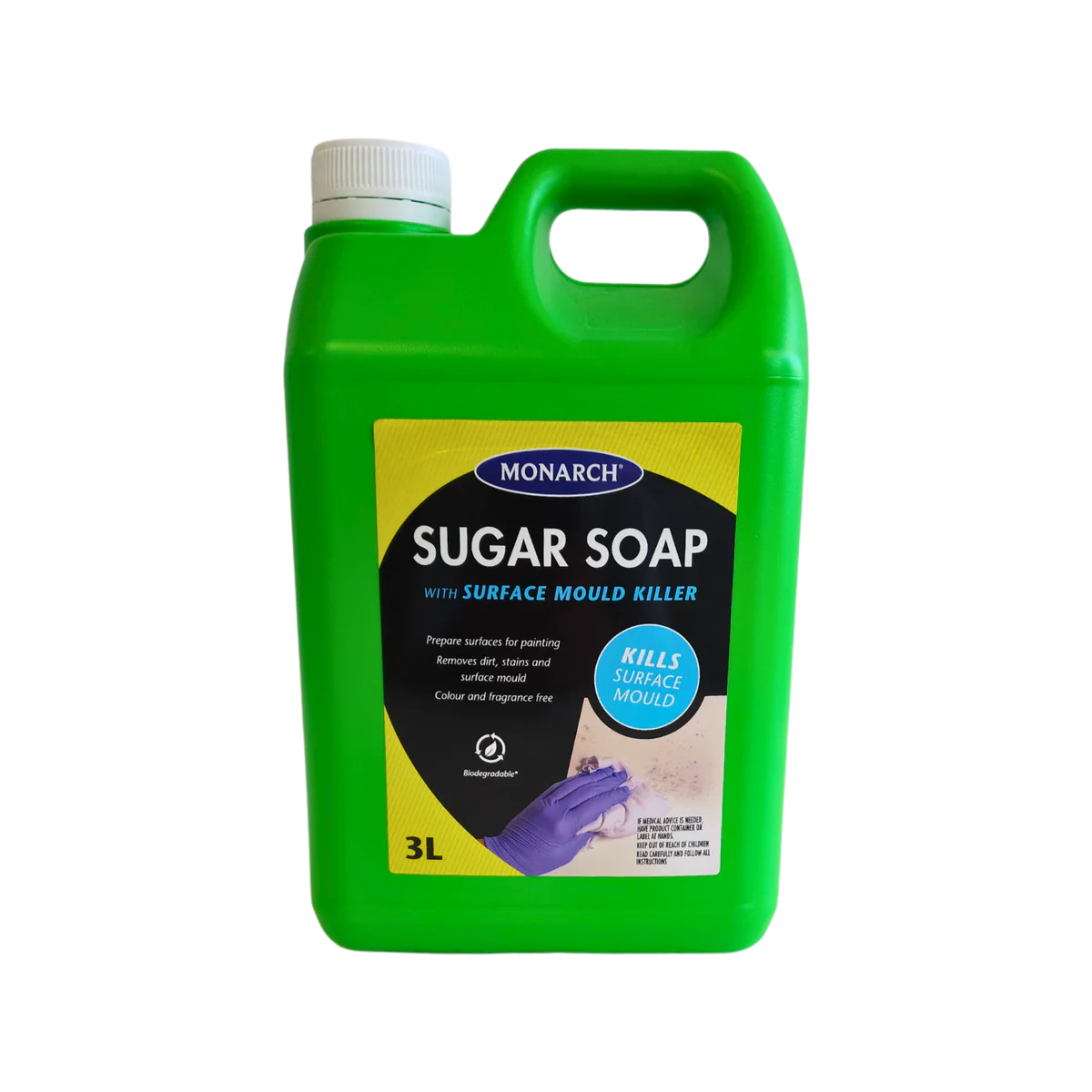 Monarch Sugar Soap - 3L - Liquid - Mould Remover