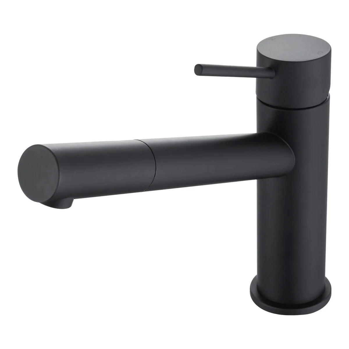 Mondella 35mm Matte Black Sink Mixer - Pin Lever - Lead-Free - WELS 4 Star