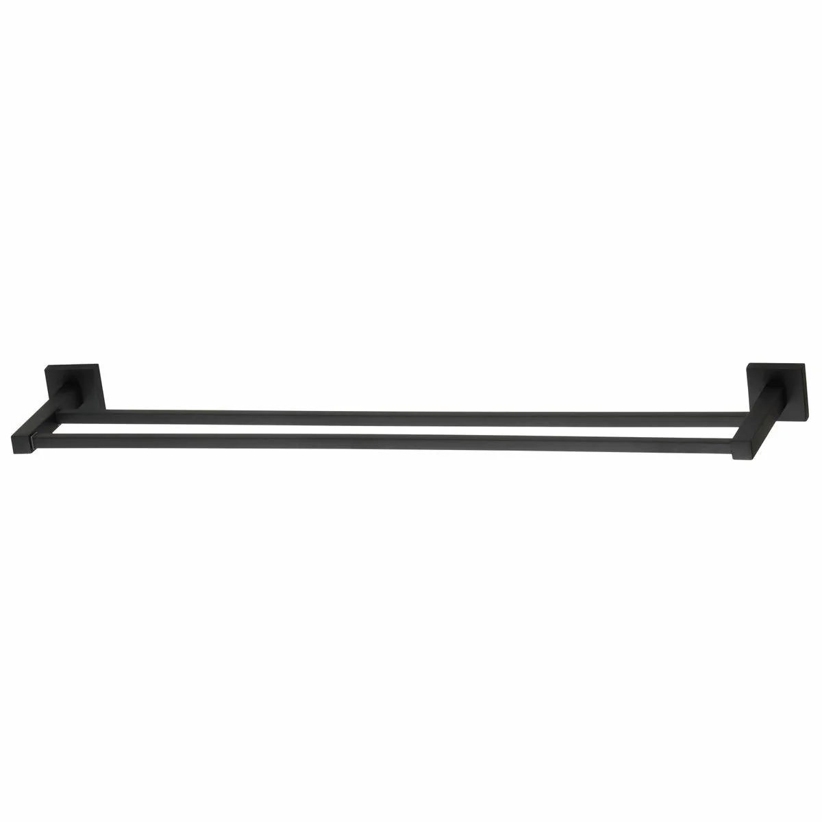 Mondella Rococo Double Towel Rail 620mm - Black Matte - Zinc