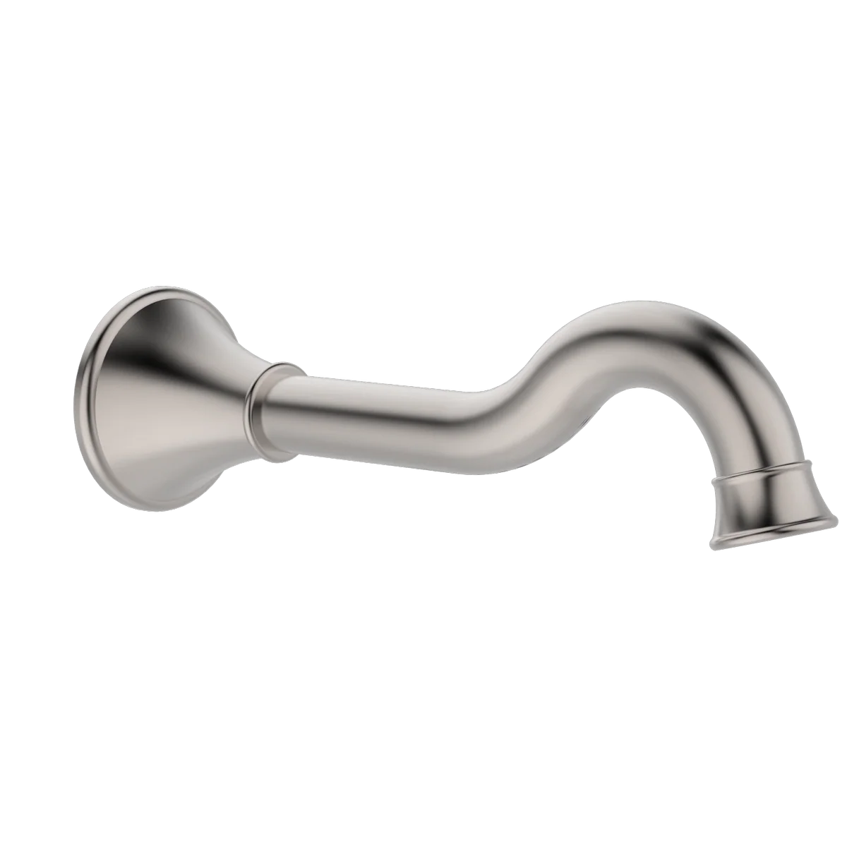 Mondella Brushed Nickel Maestro Classic Bath Spout - 214mm - Lead-Free Brass