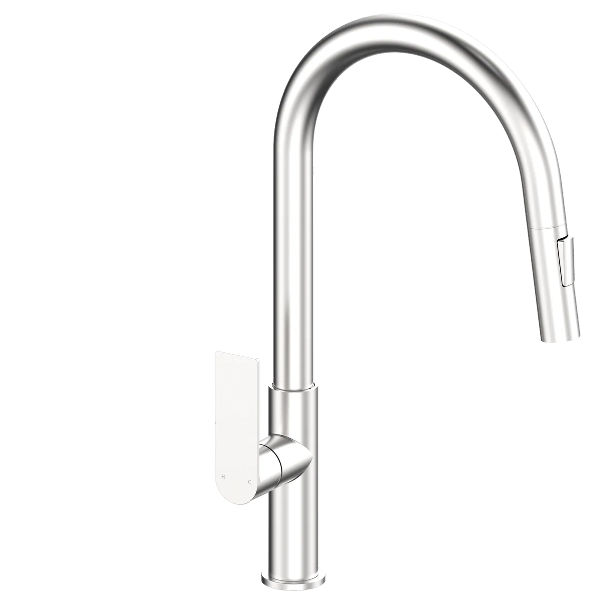 Mondella Brushed Nickel Rococo Pull Down Sink Mixer - 45mm x 435mm - Durable, Water-Saving