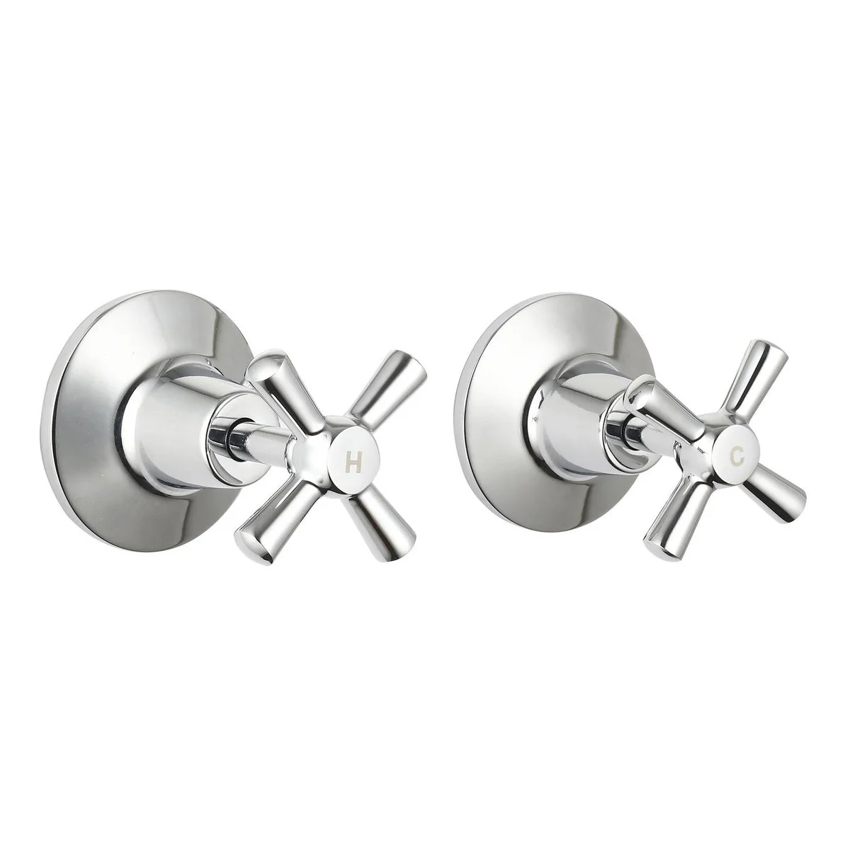 Mondella Chrome Cadenza Wall Top Assembly 1/2 Turn 245mm - Chrome