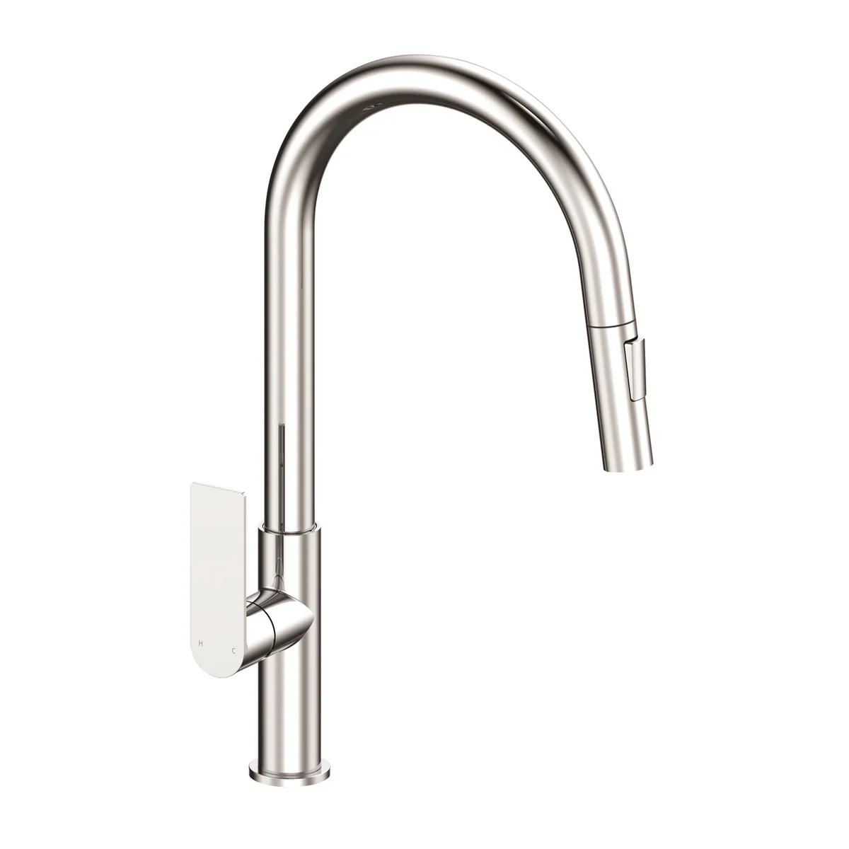 Mondella Chrome Rococo Pull Down Sink Mixer - 45mm x 435mm x 258mm - Lead-Free - Water-Saving