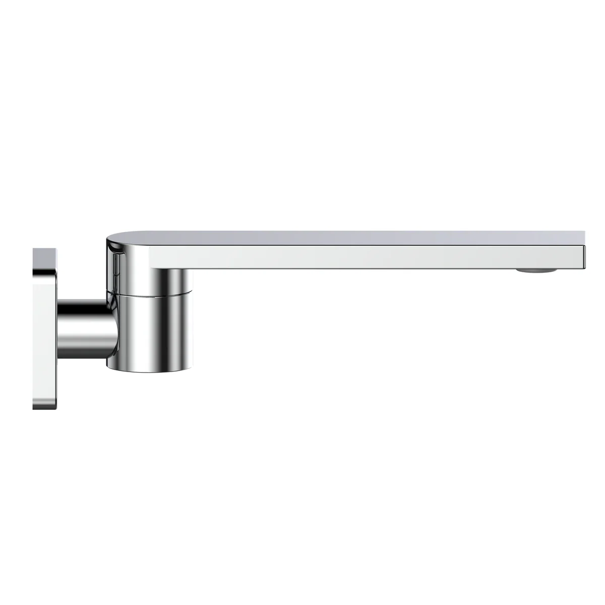 Mondella Chrome Rococo Swivel Bath Spout - 265mm x 65mm x 200mm - Lead-Free Stainless Steel - Image 2