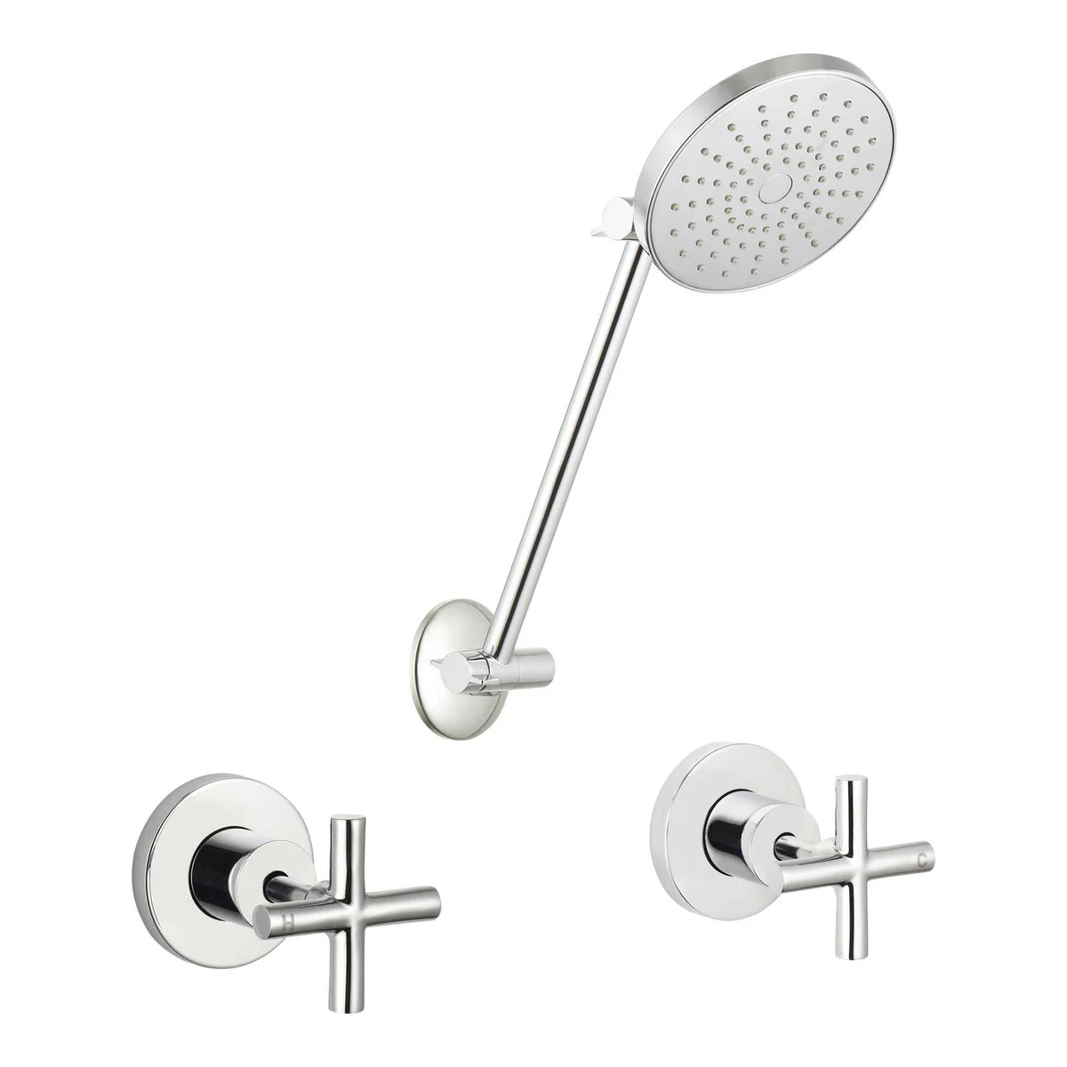 Mondella Chrome Shower Set - 3 Star 9L/min - All Directional - 210mm x 80mm x 165mm