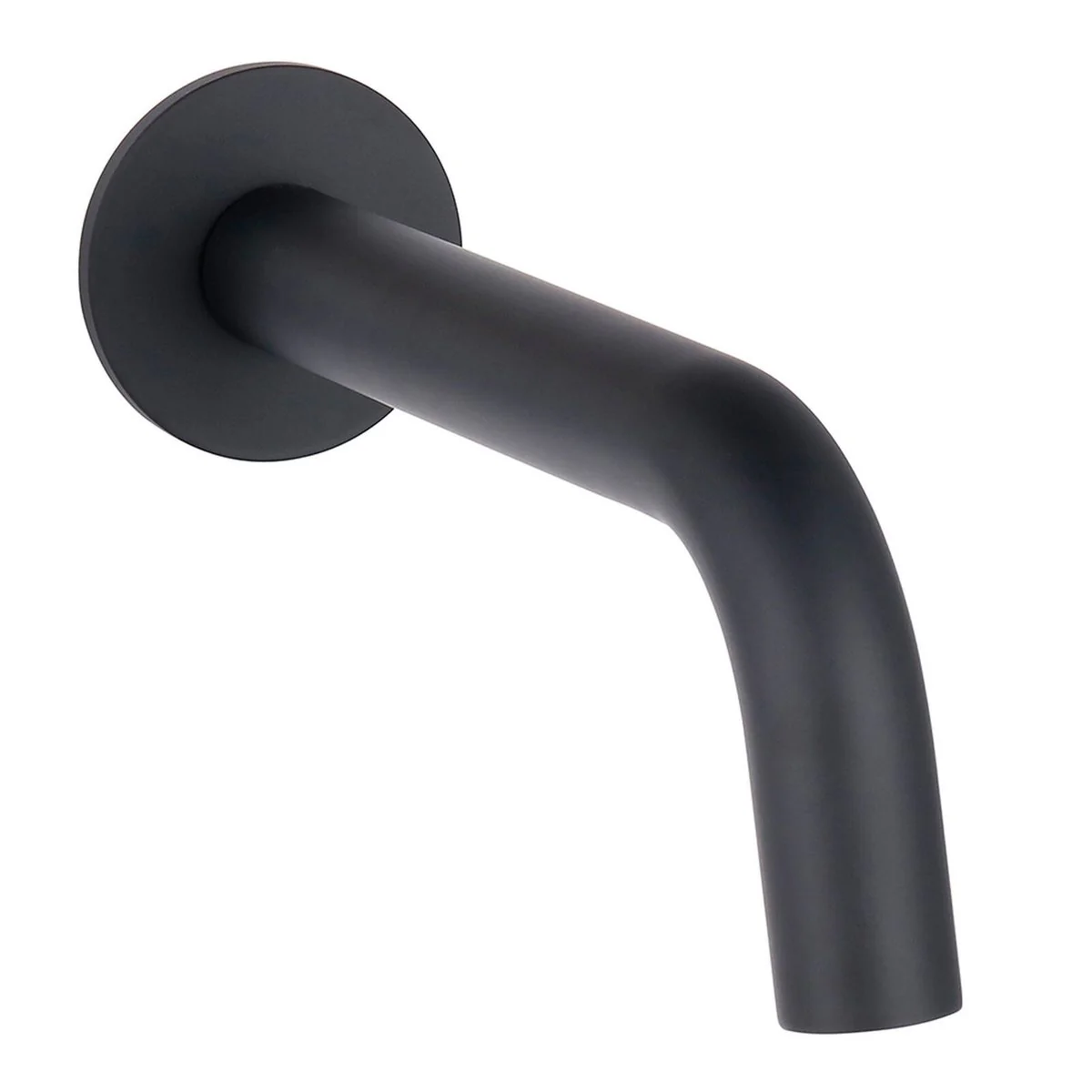 Mondella Curved Bath Spout - Matte Black - 200mm Reach - Easy Installation