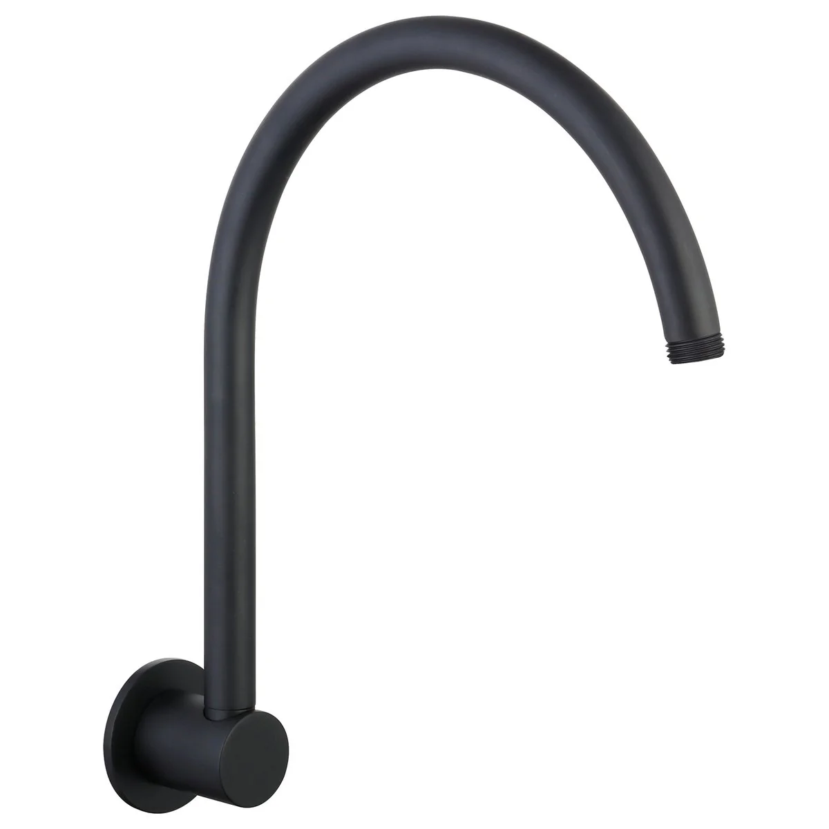 Mondella Resonance Gooseneck Shower Arm 300mm Matte Black