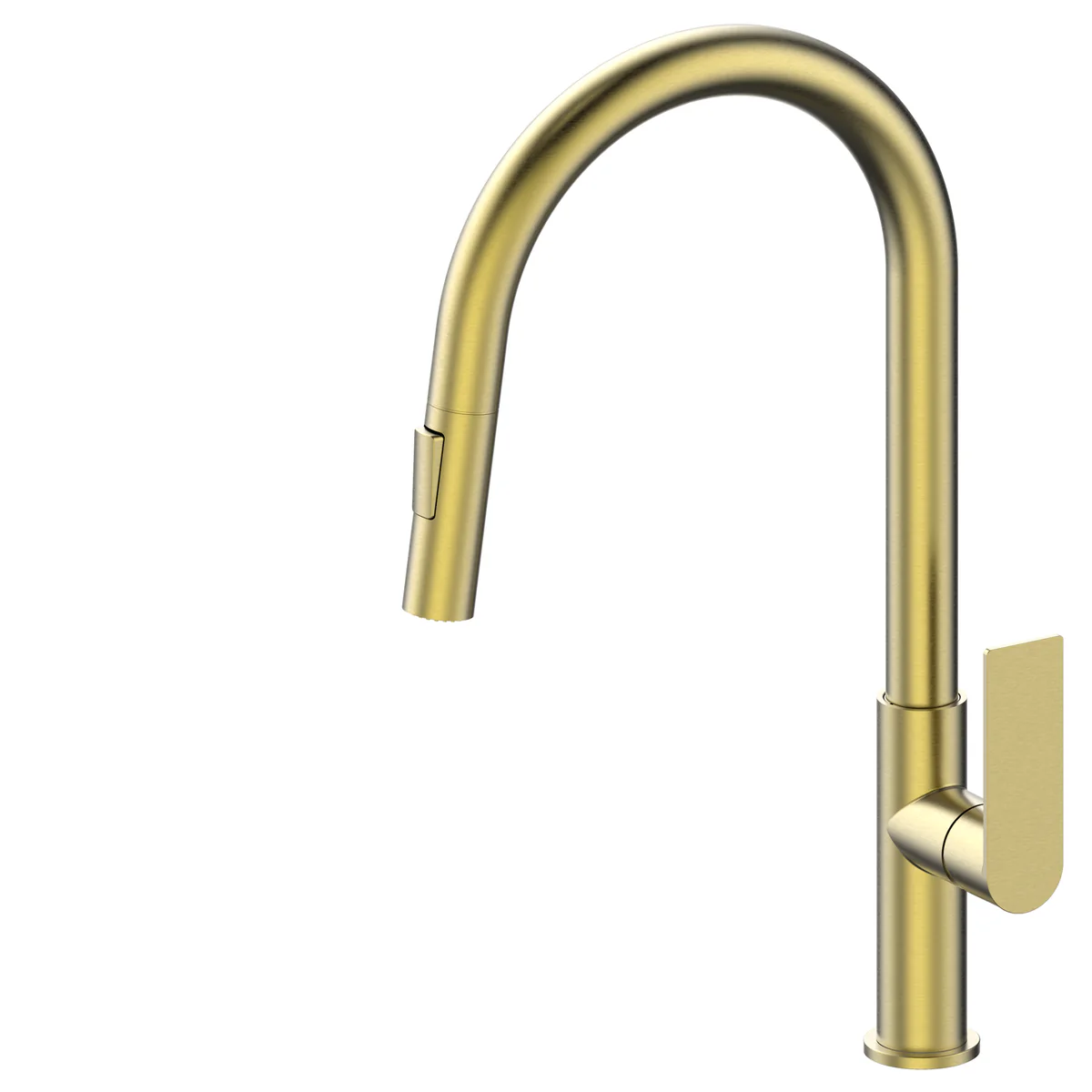 Mondella Rococo Pull Down Sink Mixer - 145mm x 435mm - Brushed Brass - Lead-Free - Image 2