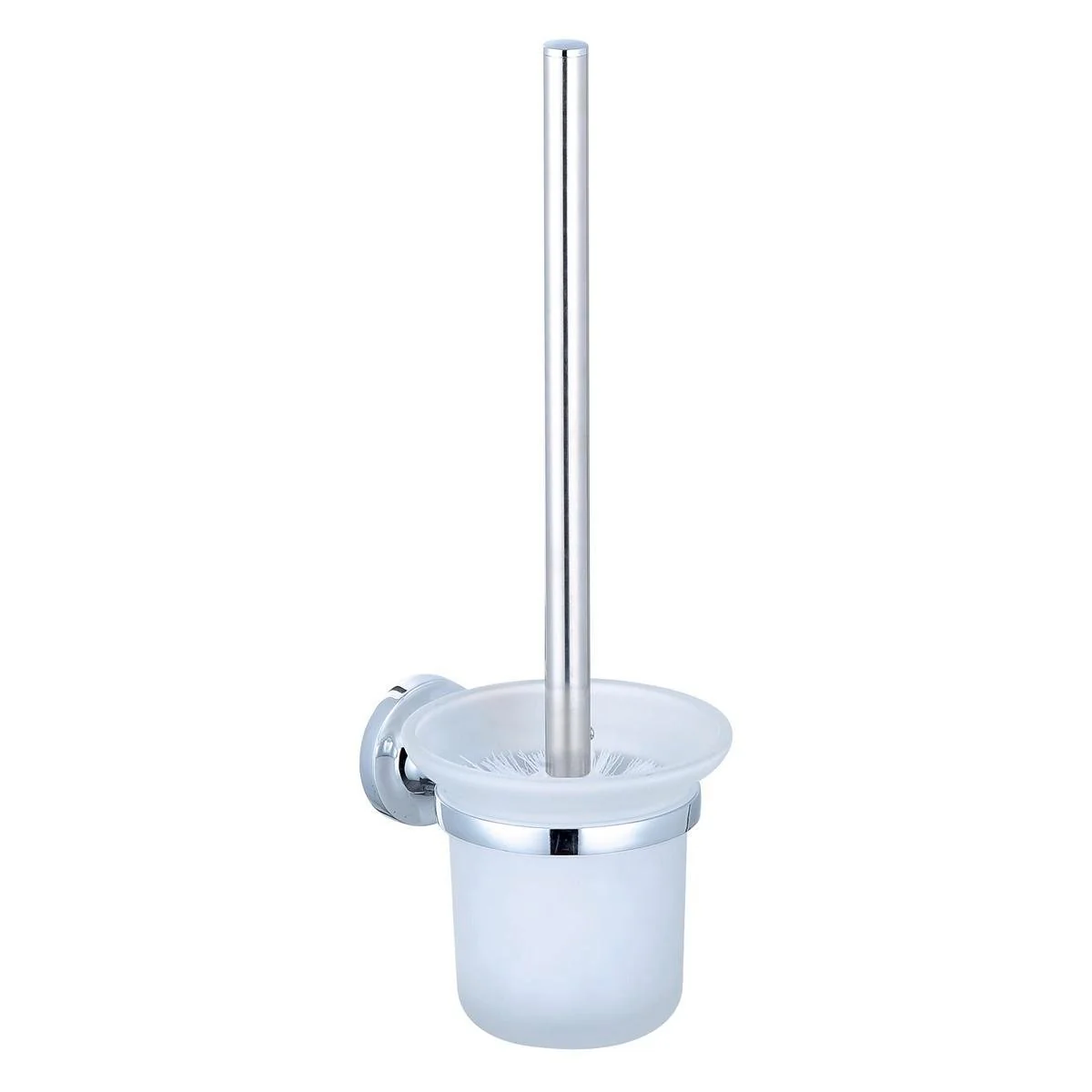 Mondella Prelude Chrome Toilet Brush Holder - 93mm x 365mm x 127mm - Metal