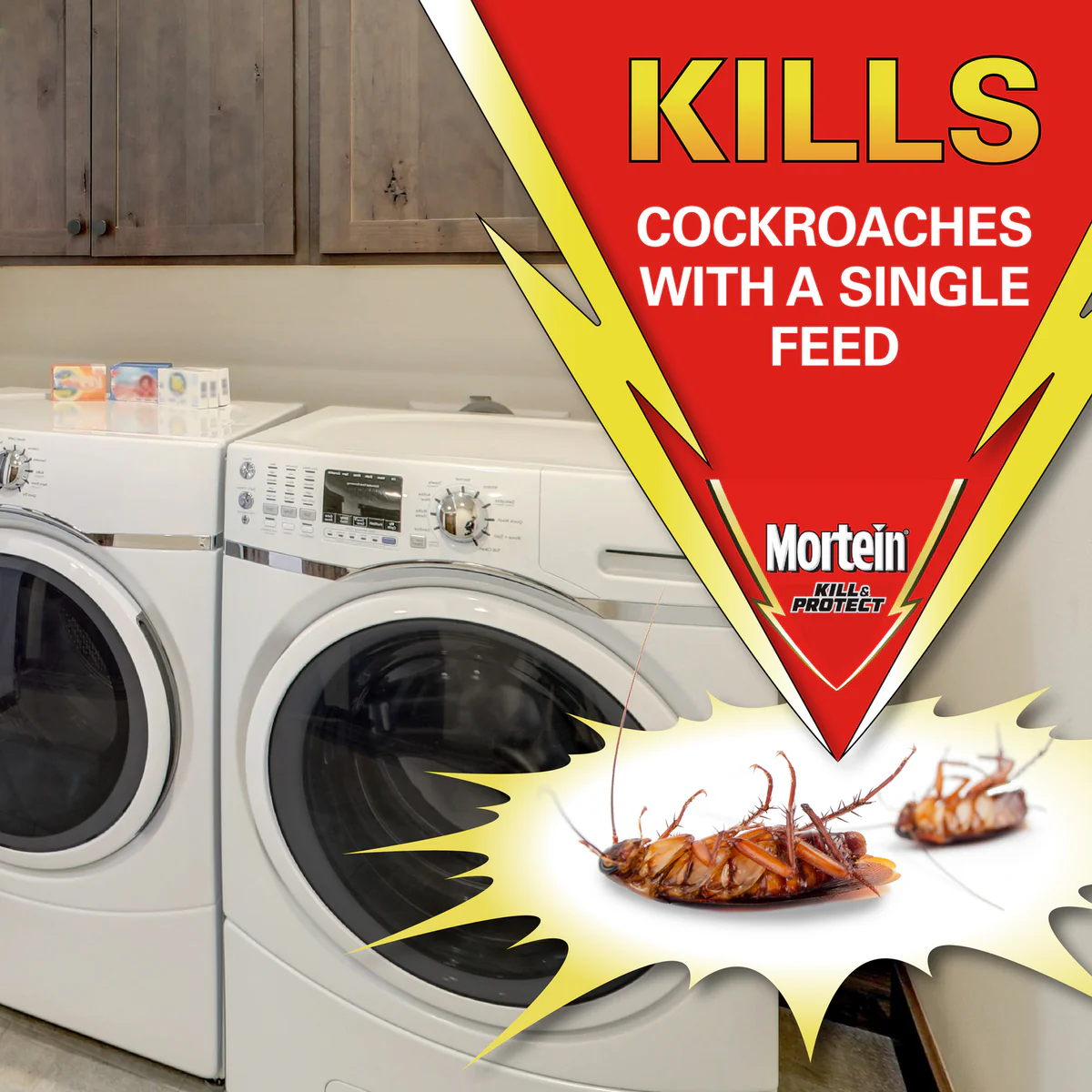 Mortein Kill and Protect Cockroach Baits 12 Pack - 145mm x 218mm - Black - Long-lasting Pest Control - Image 3