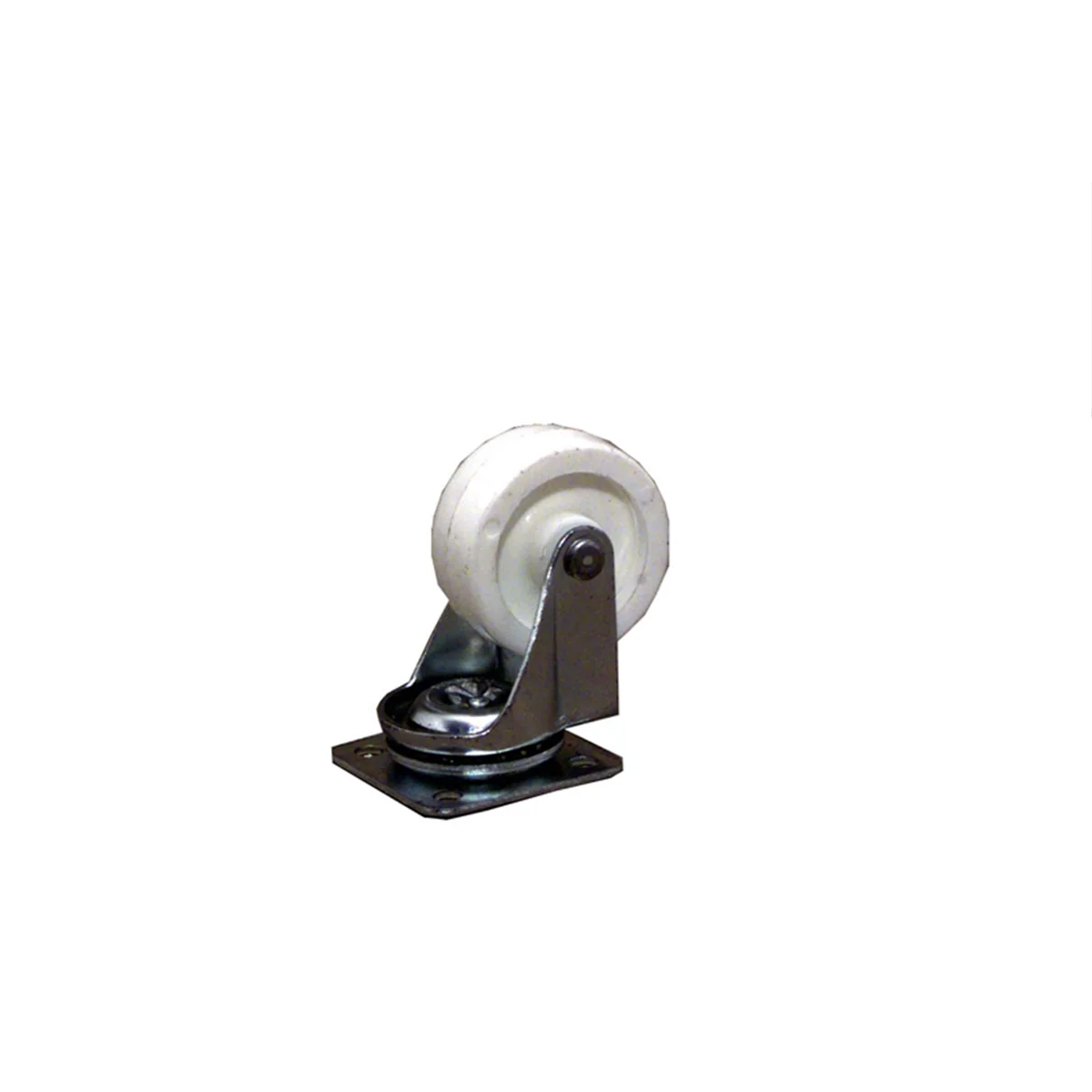 Move It 40mm White Plastic Heavy Duty Swivel Castor - Durable - Low Maintenance - Smooth Rolling