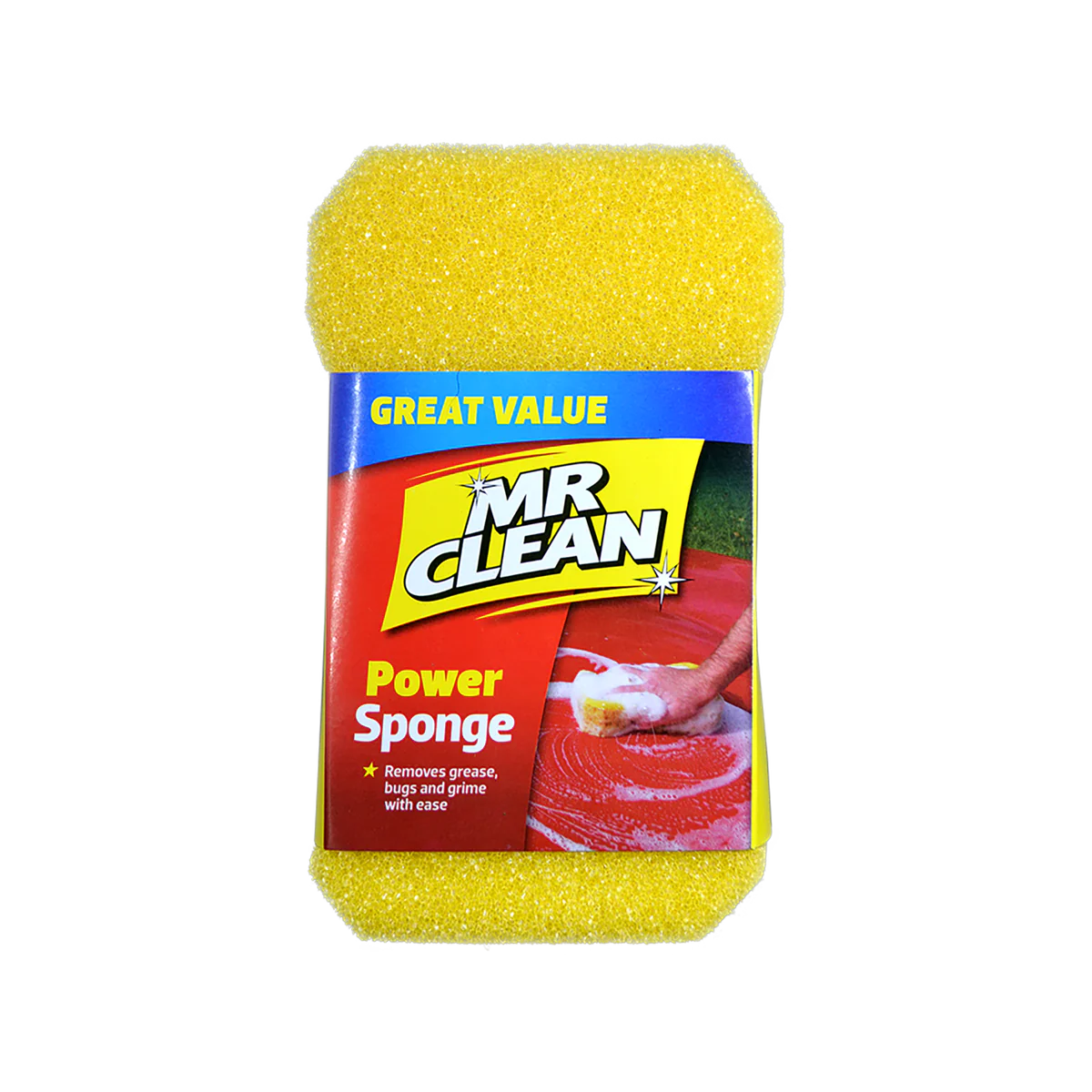 Mr Clean Power Sponge - 200mm x 125mm - Polyurethane - Heavy Duty Cleaning