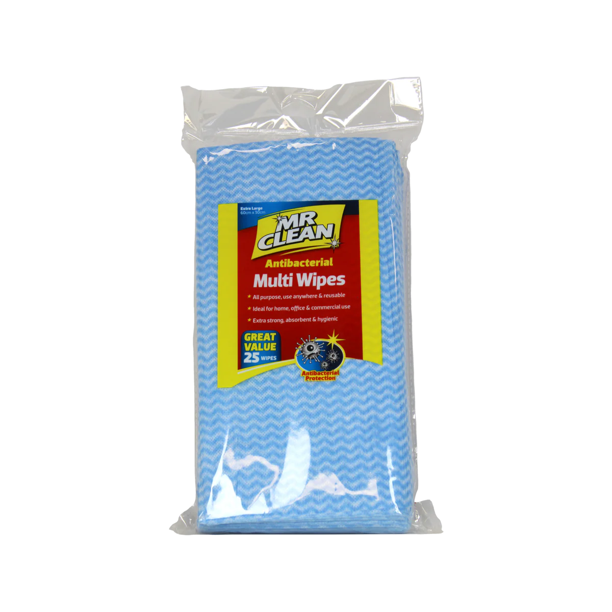 Mr Clean Tuffmates Multi Wipes - 25 Pack - 70% Viscose - All-Purpose