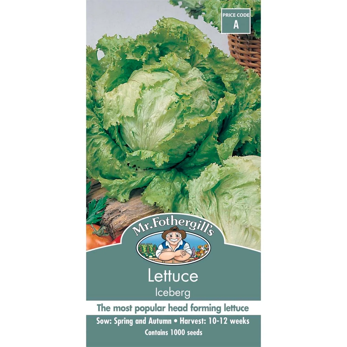 Mr Fothergill Lettuce Iceberg Seeds 12 Weeks Hardy Reliable