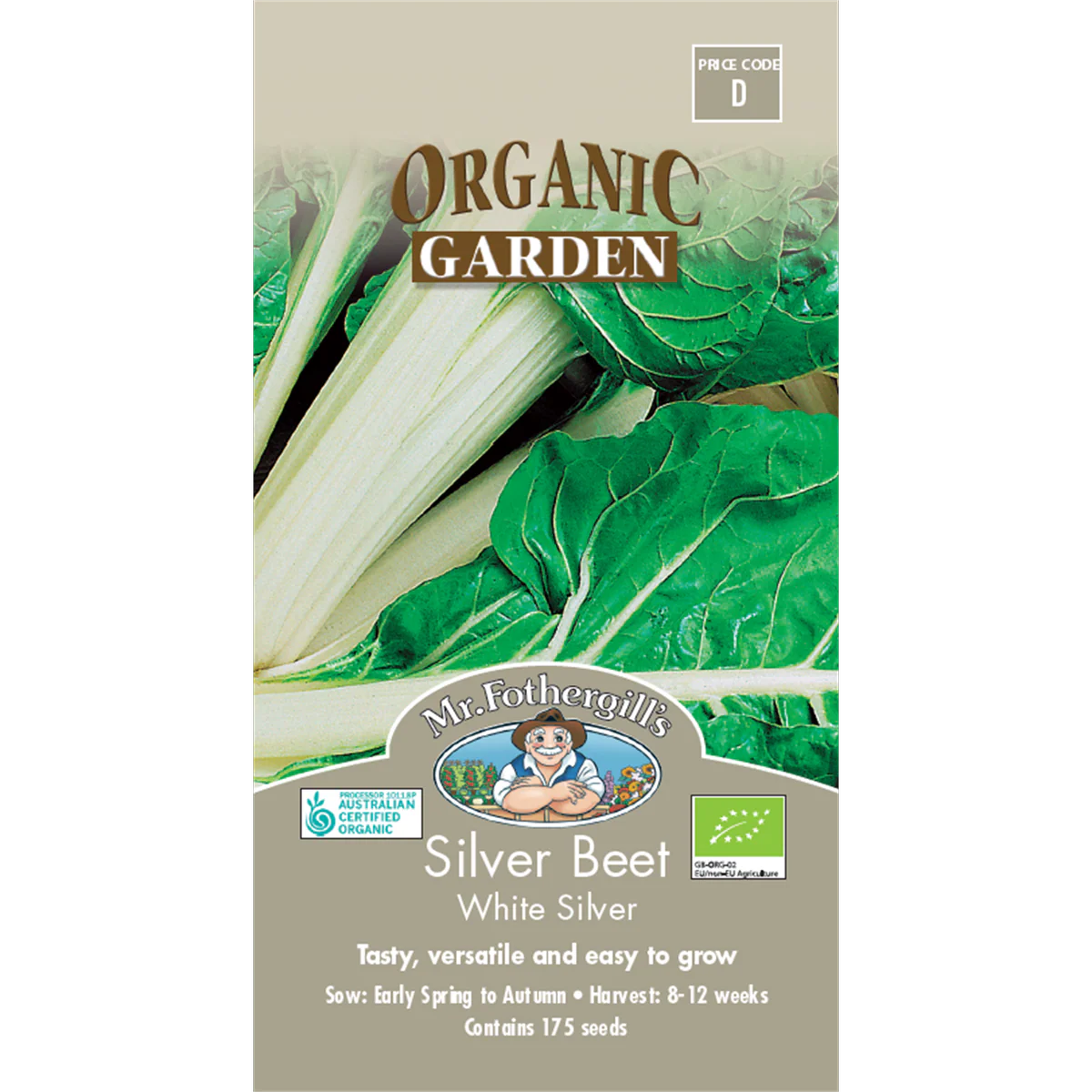 Mr Fothergill Silverbeet Seeds - 12 Weeks - Organic - Easy to Grow