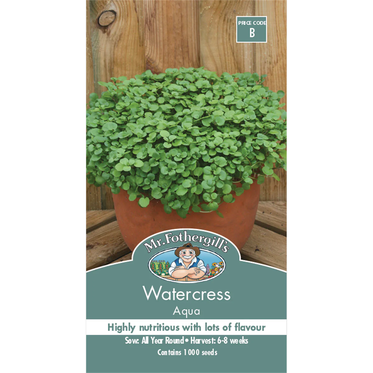 Mr Fothergill Watercress Seeds - 75mm - Seeds - Easy to Grow