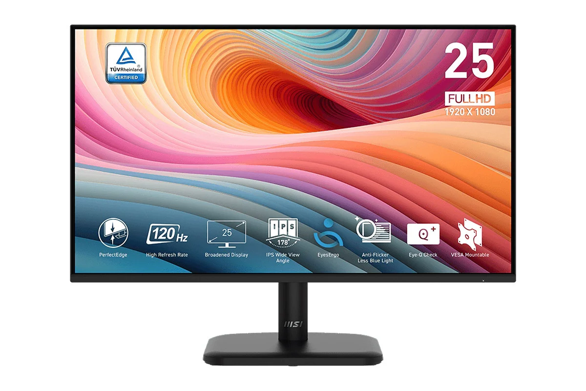 MSI 24.5" Full HD 120Hz Business Monitor with Eye Care Technology - Image 2