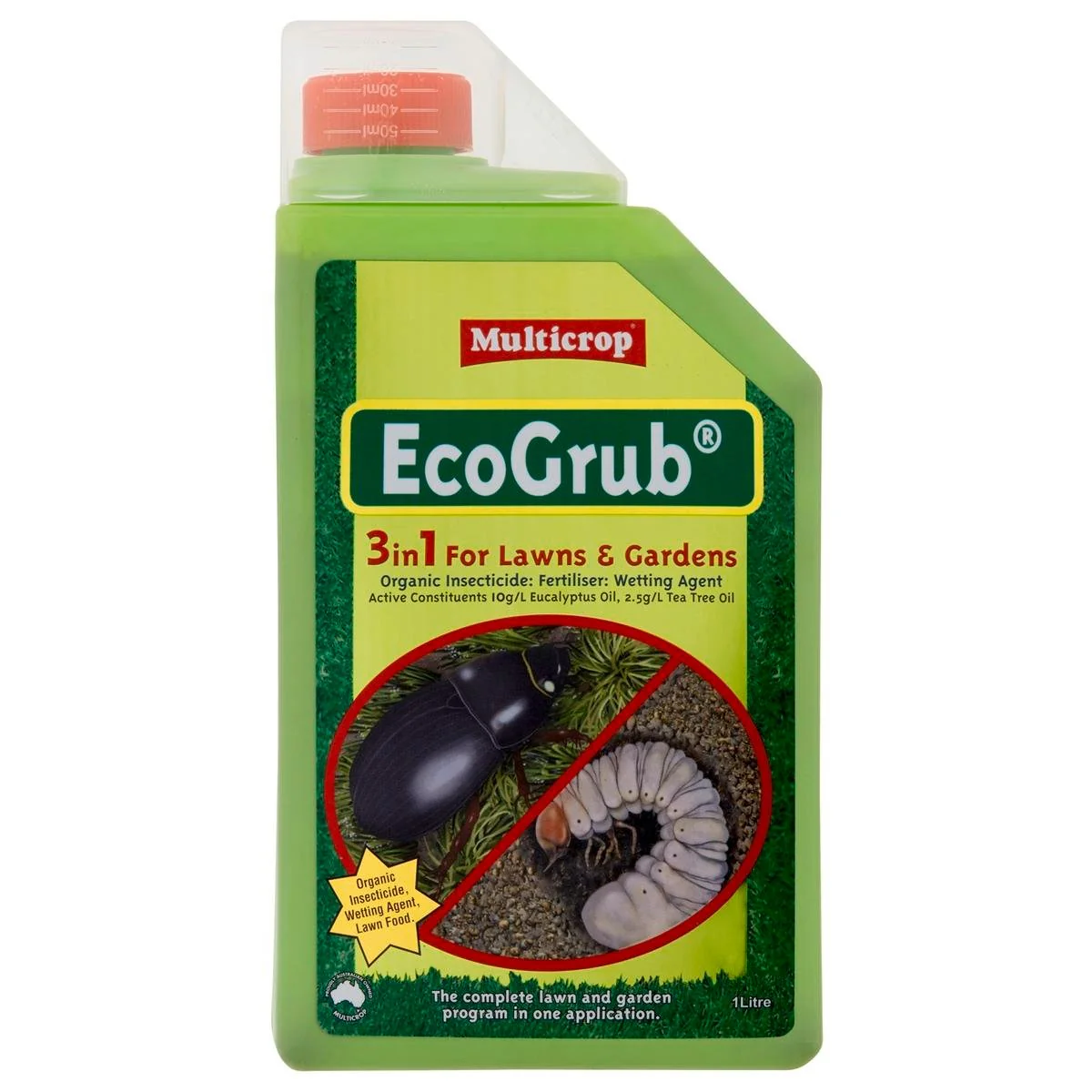 Multicrop EcoGrub - 1L - Plastic Bottle - Insecticide for Lawns