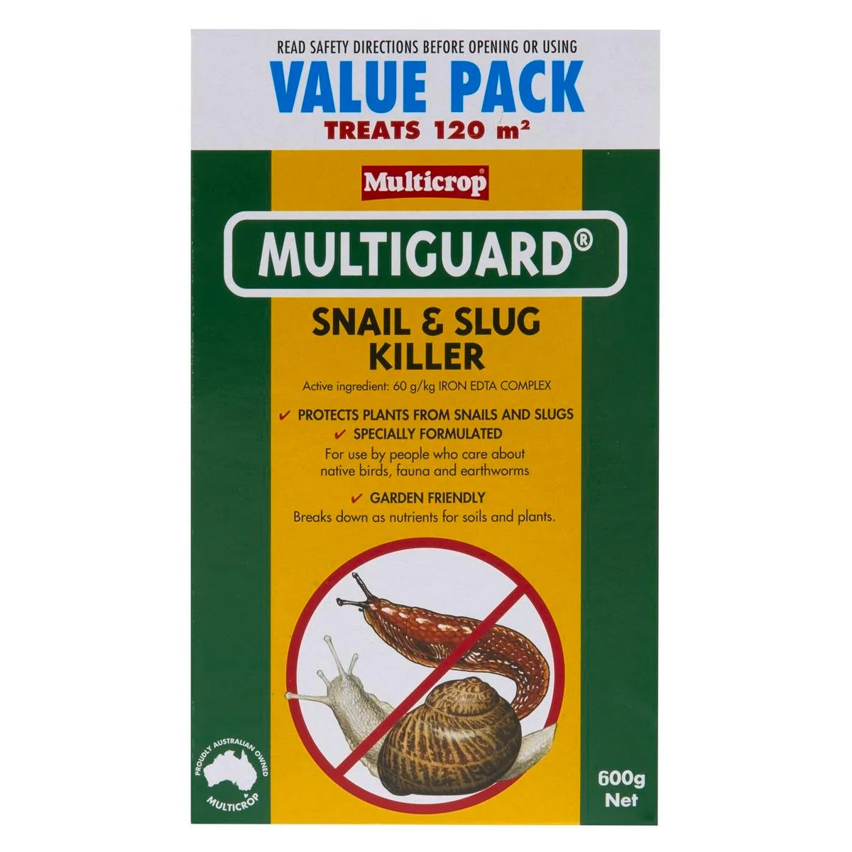 Multicrop Snail and Slug Killer - 600g - Carton Box - Garden Friendly