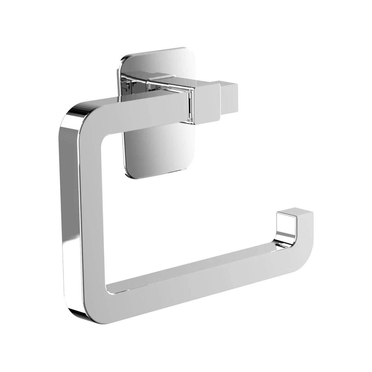 Naleon Chrome Self Adhesive Toilet Roll Holder - 150mm x 115mm - Durable