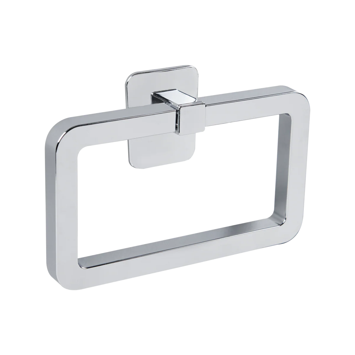 Naleon Chrome Self Adhesive Towel Ring - 1 Holder - 170mm x 115mm - Easy Installation