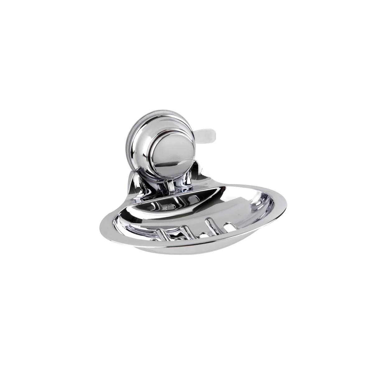 Naleon Chrome Super Suction Soap Dish - 85mm x 140mm x 110mm - 3kg Hold