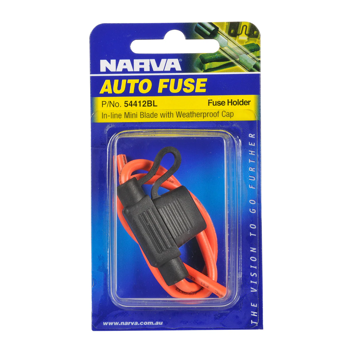 Narva Mini Blade Fuse Holder - 30A - Plastic - Weatherproof Cap - Image 2