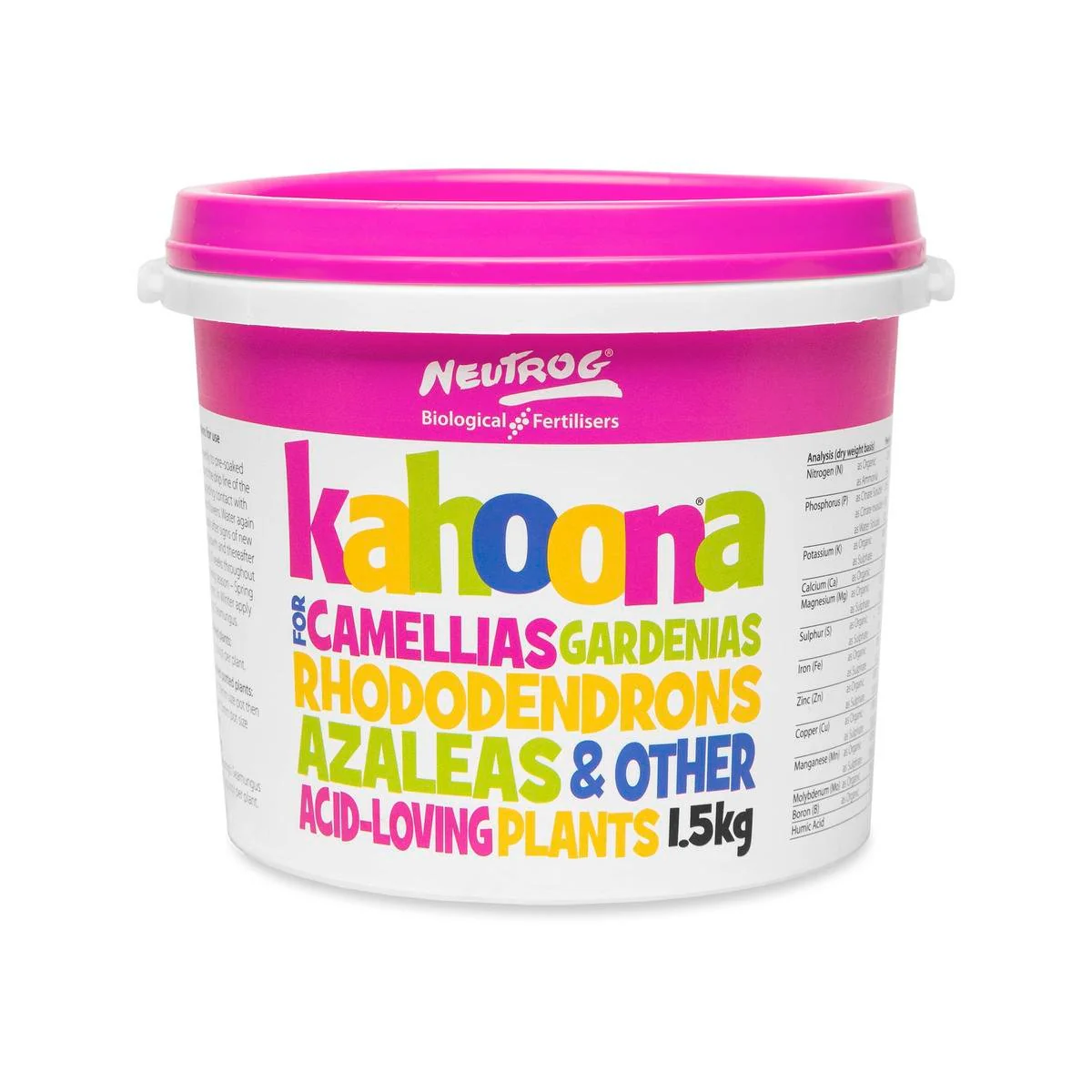 Neutrog Kahoona Garden Fertiliser - 1.5kg - Pelletised - Acid-Loving Plants