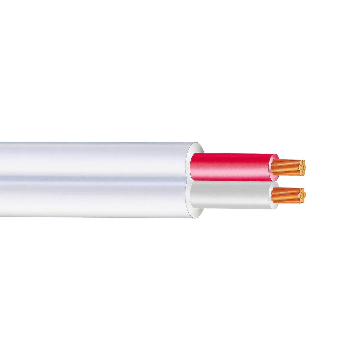 Nexans Olex Twin Active Connect Cable 2.5mm x 100m - Copper - White Sheath