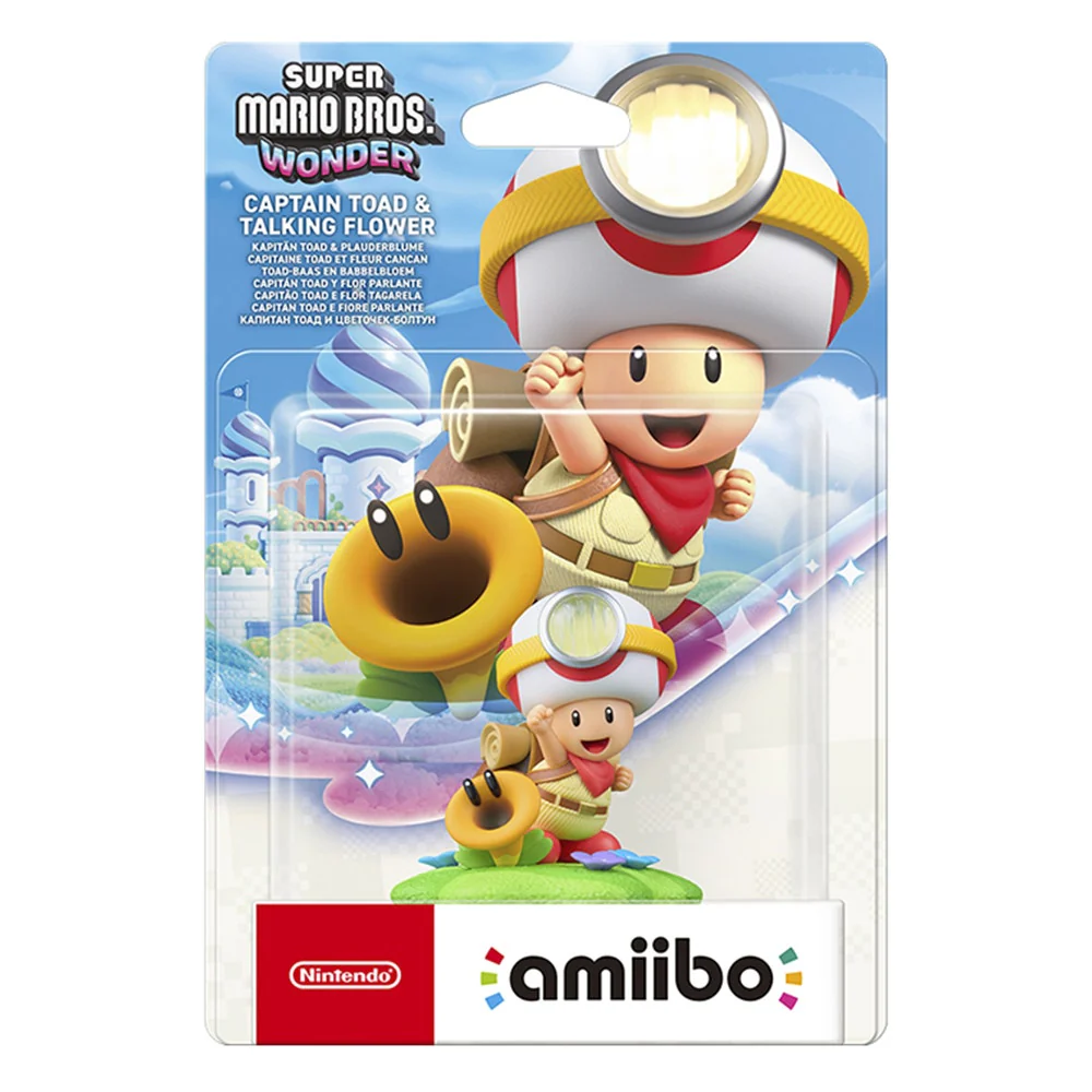 Nintendo amiibo Captain Toad and Talking Flower Super Mario Wonder