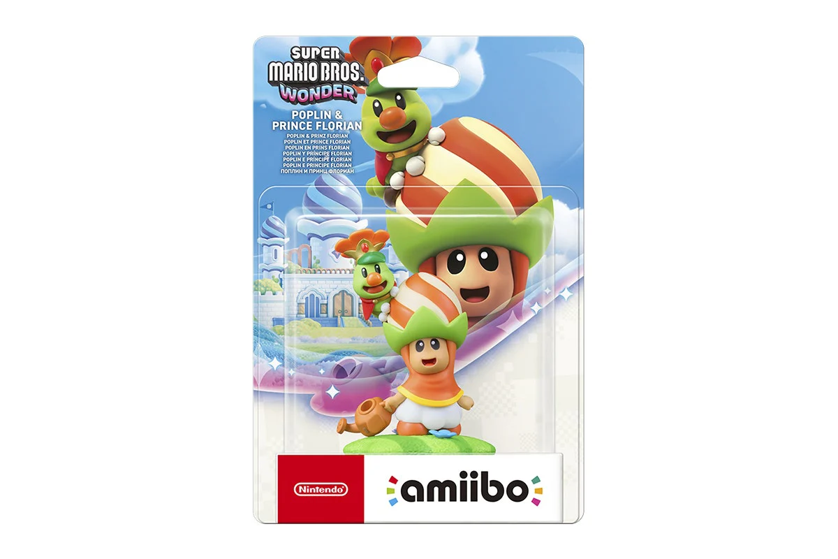 Nintendo amiibo Poplin and Prince Florian Super Mario Wonder Figure - Image 2