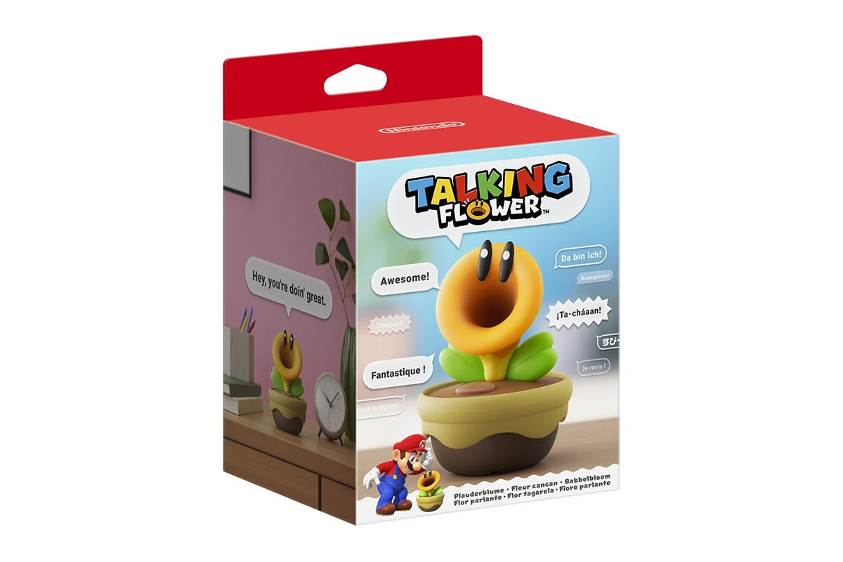 Nintendo Talking Flower Interactive Super Mario Collectible Figure - Image 2