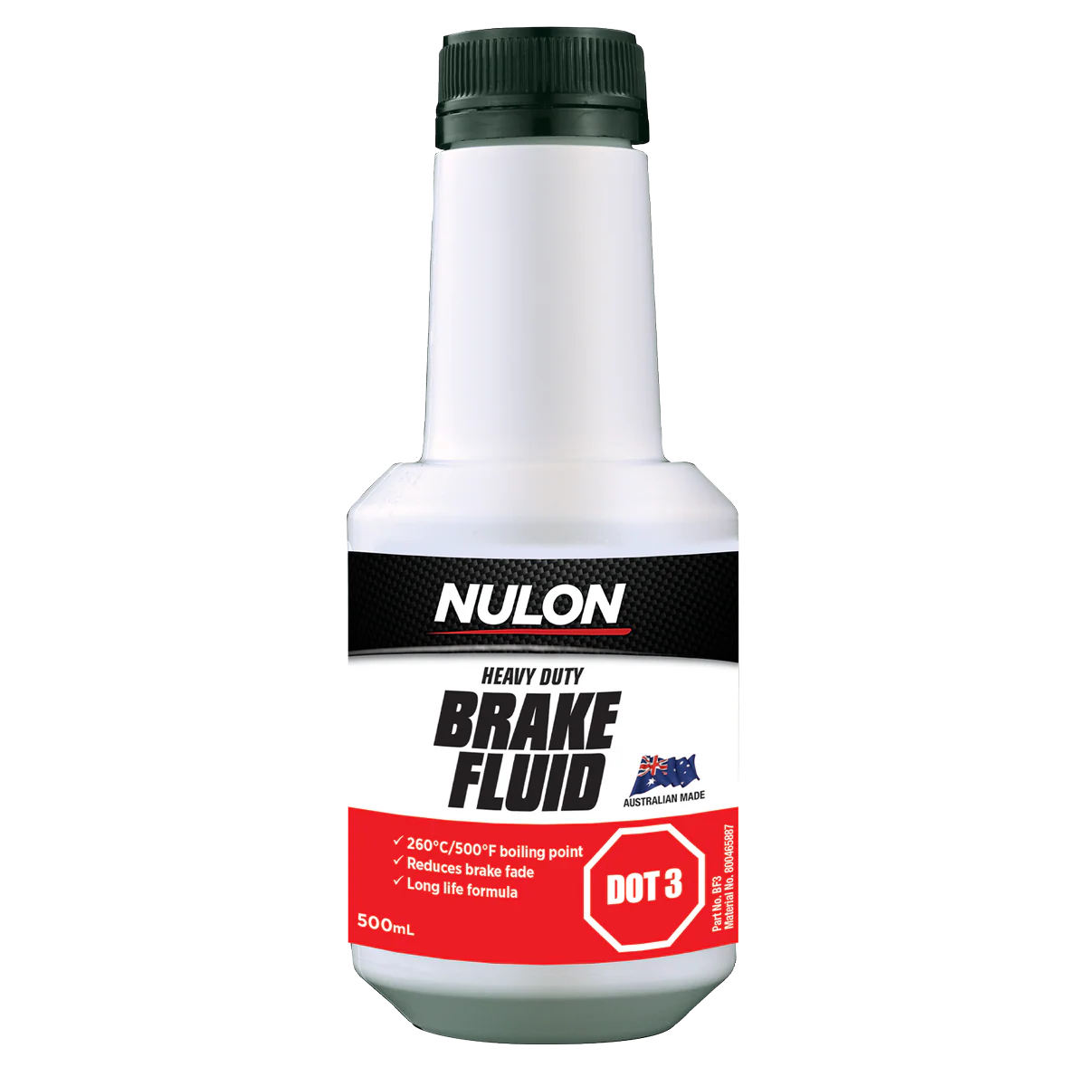 Nulon Dot 3 Heavy Duty Brake Fluid - 500ml - High Performance, 260°C Boiling Point