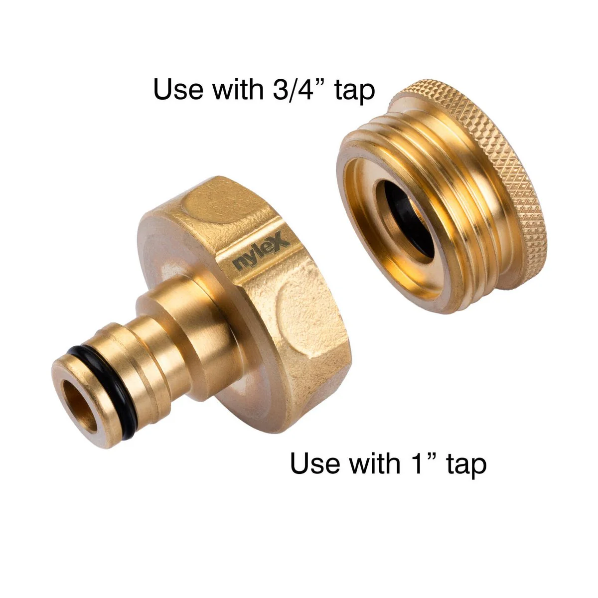 Nylex 12mm Brass Tap Adaptor - Solid Brass - Watertight Connection - 3 Year Guarantee - Image 2