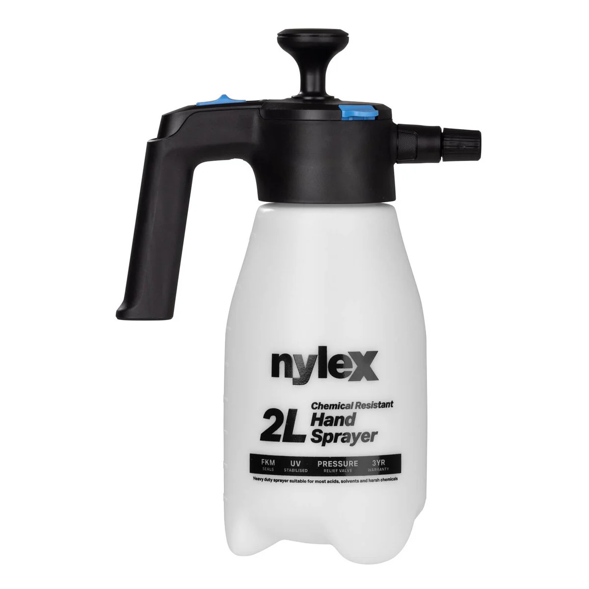 Nylex 2L Chemical Resistant Hand Sprayer - UV Stabilised - Ergonomic Design