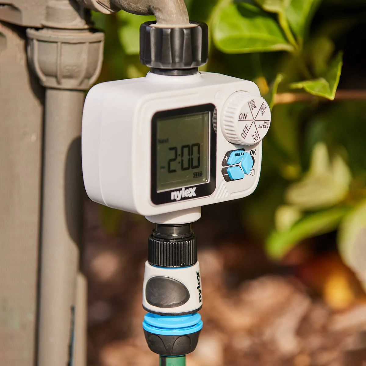 Nylex Digital Tap Timer - Programmable Watering Device - 80mm x 160mm x 115mm - Flexible Scheduling Options - Image 4
