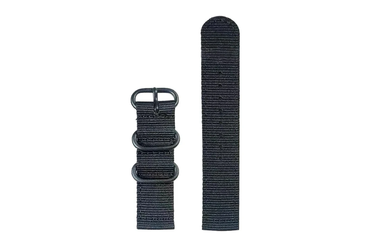 Nylon Strap for Kogan Active Tactical GPS Smart Watch - Black 22mm
