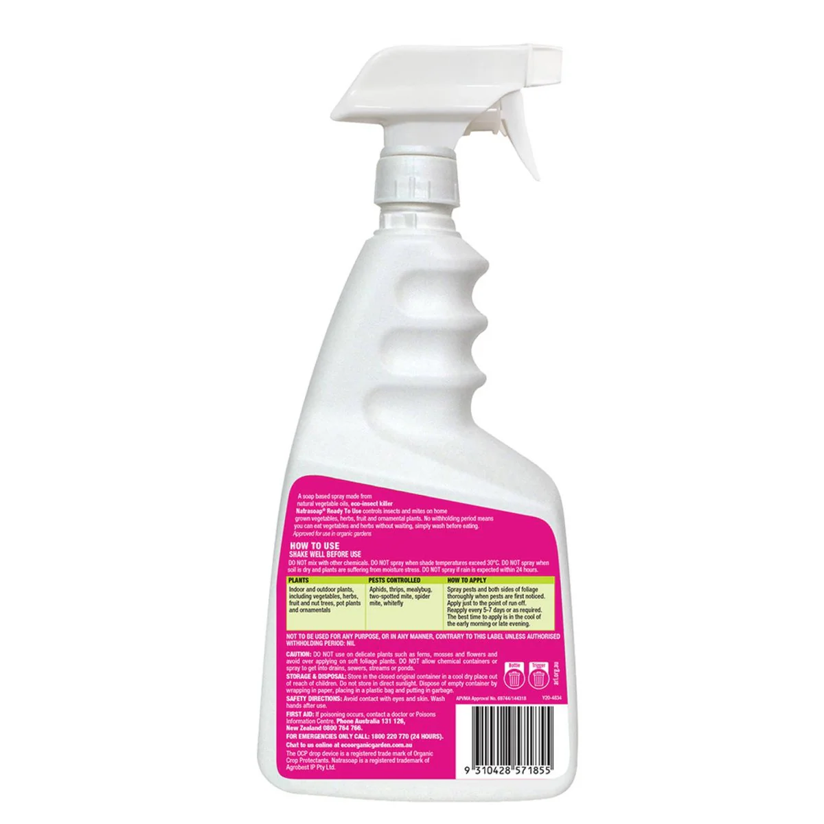 Ocp Eco Insect Killer - 750ml Ready to Use - Soap-Based - Organic Approved - Image 2