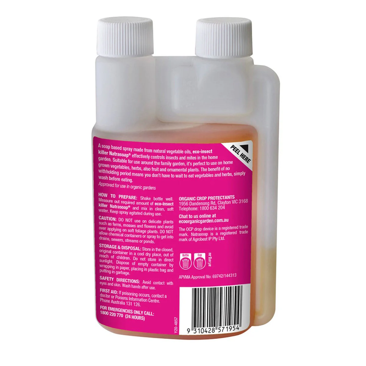 Ocp Eco Insect Killer Concentrate 250ml - Soap-Based - Organic Approved - Image 2