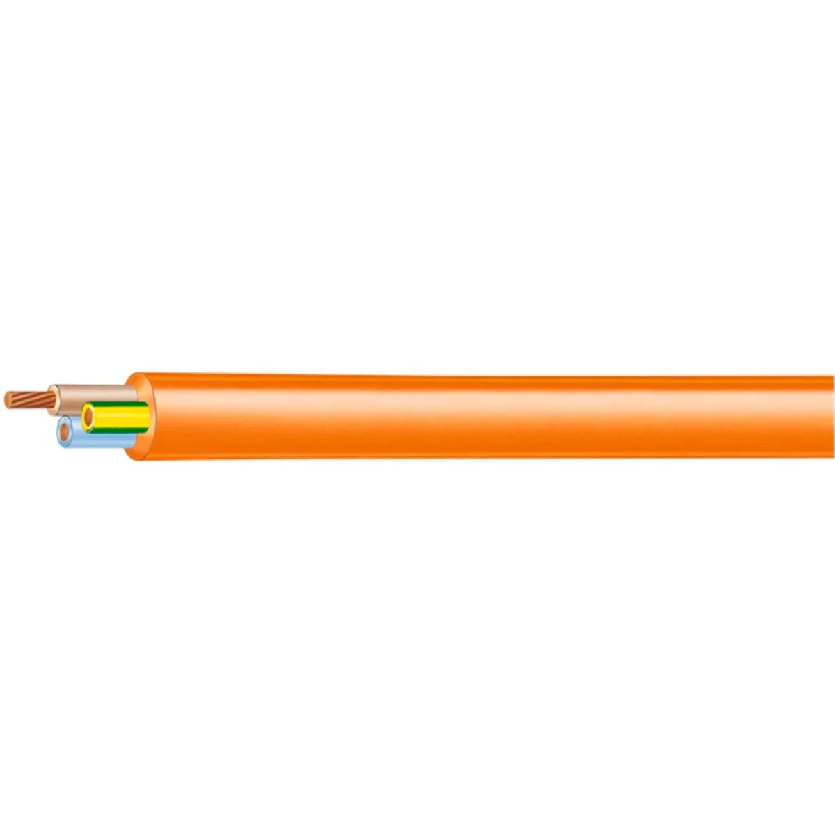 Olex 1.5mm 2 Core and Earth Electrical Cable - 100m - Orange