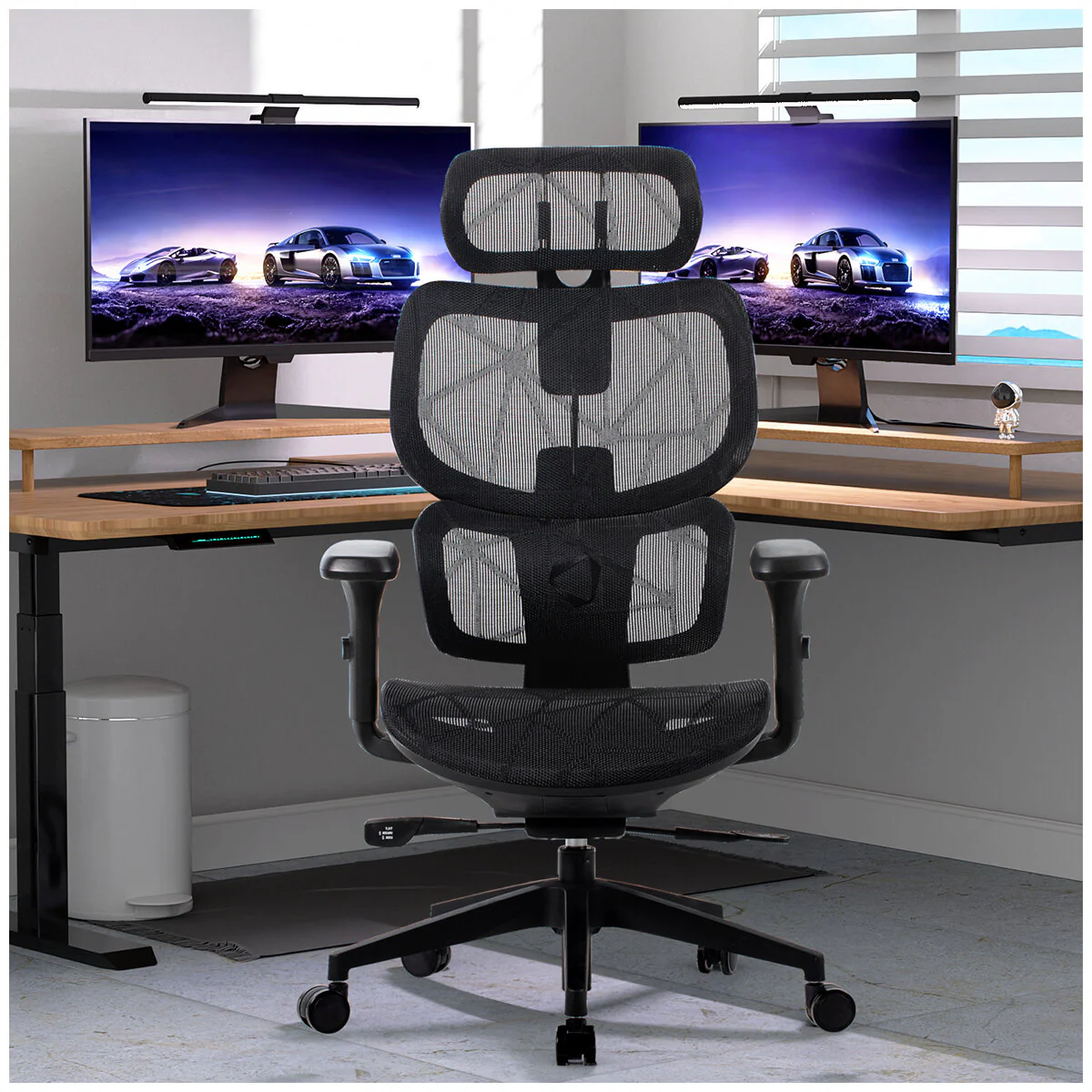 Onex VENTRA Mesh Office Chair ONEX-VENTRA-B Black Mesh Plastic - Image 6