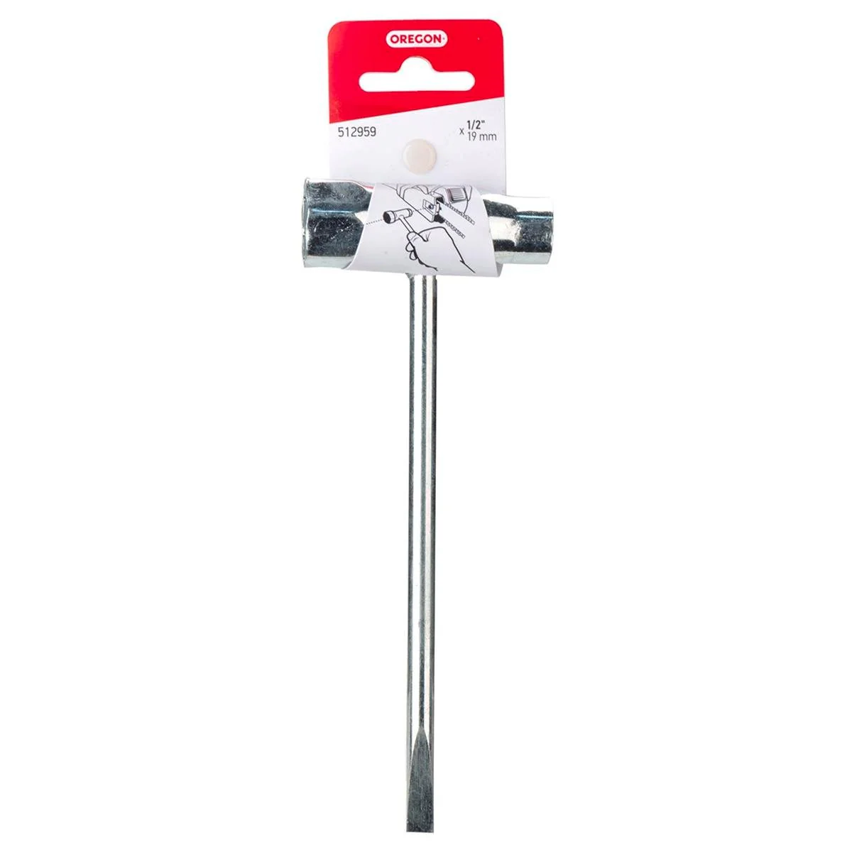 Oregon Chainsaw Accessory Scrench 13 x 19mm - All Metal - Silver