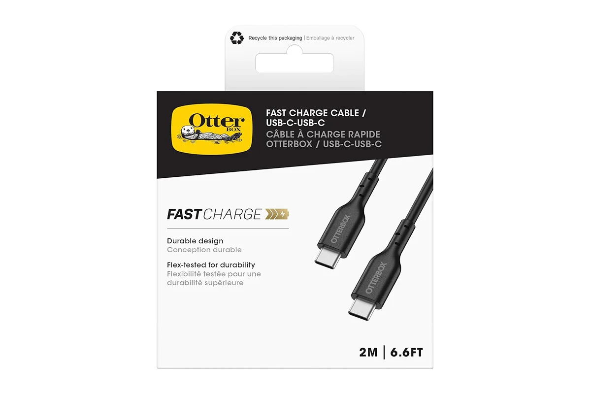 OtterBox USB-C to USB-C Charging Cable 2m - Fast & Durable Design - Image 2